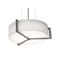 Afx Apex 12'' Pendant - Weathered Grey Finish - Linen White Shade APP1214MBWG-LW - alternate 1